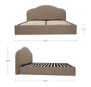 Maggie King Storage Bed Taupe - 8