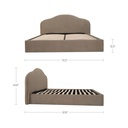 Maggie Queen Storage Bed Taupe - 8