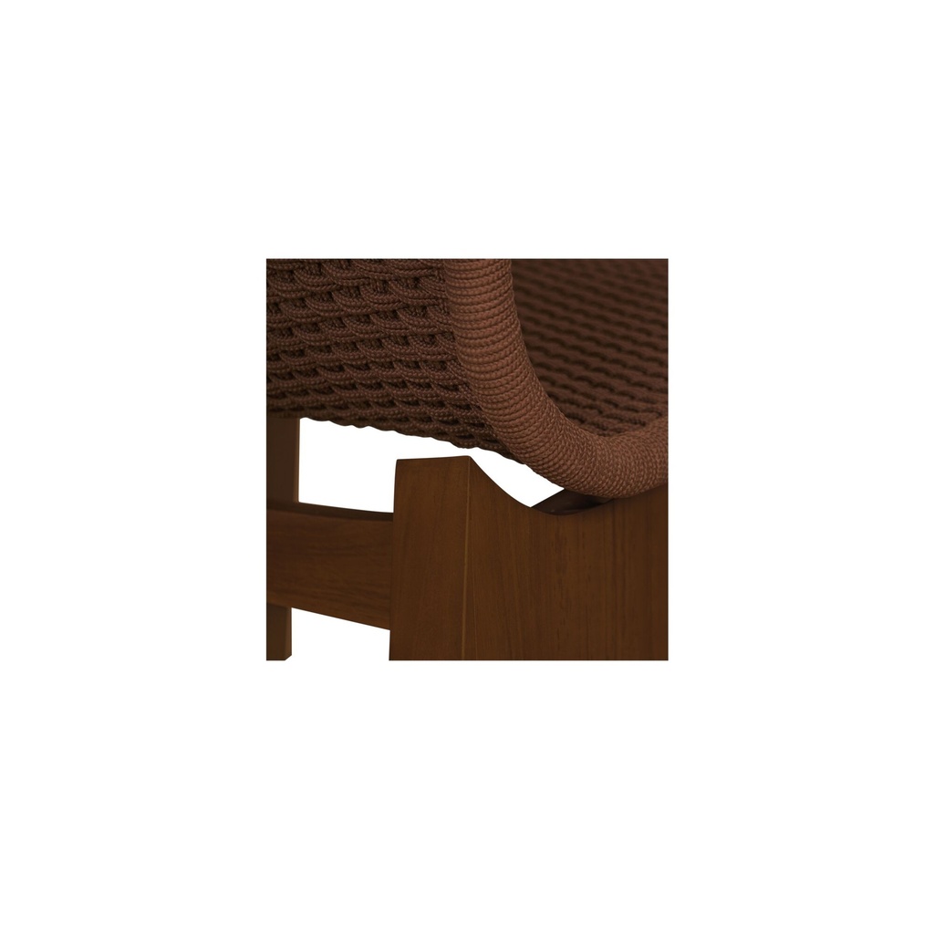 Savanna Outdoor Accent Chair Brown - 5