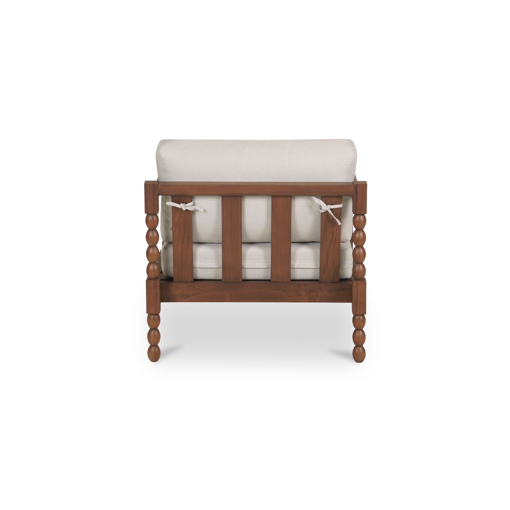 Delilah Outdoor Accent Chair Brown - 3