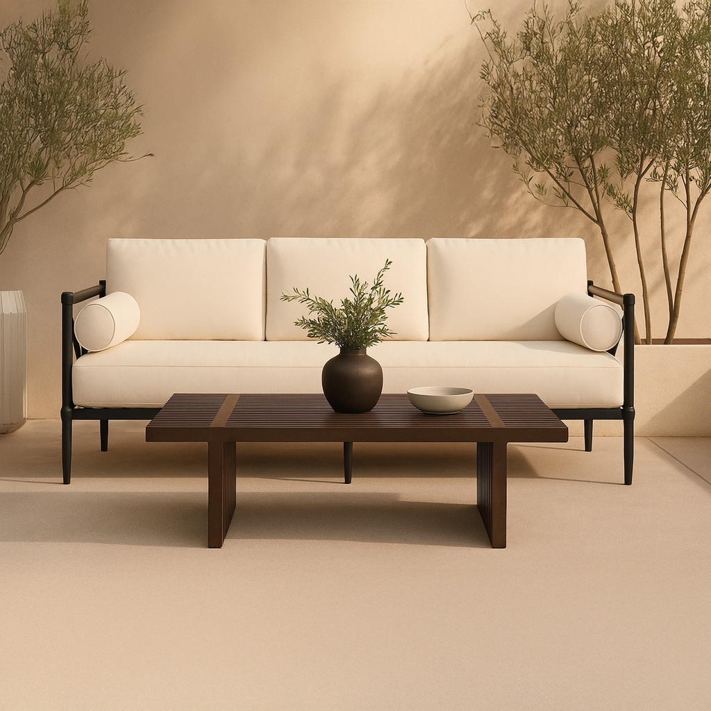 Fletcher Outdoor Coffee Table Brown - 6