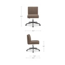 Sally Office Chair Light Brown - 7