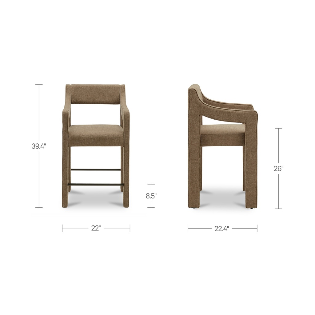 Elise Counter Stool Ochre - 8