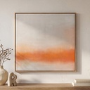 Morning Light Framed Painting Soft Orange - 4