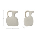 Vila 13In Sculptural Vessel Cream White - 2