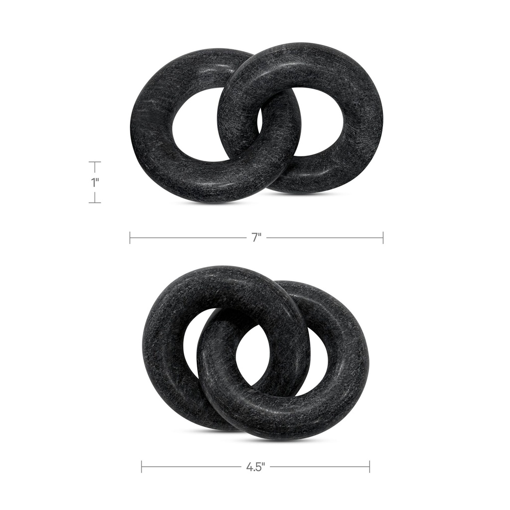 Hera Tabletop Decor Black Marble - 2