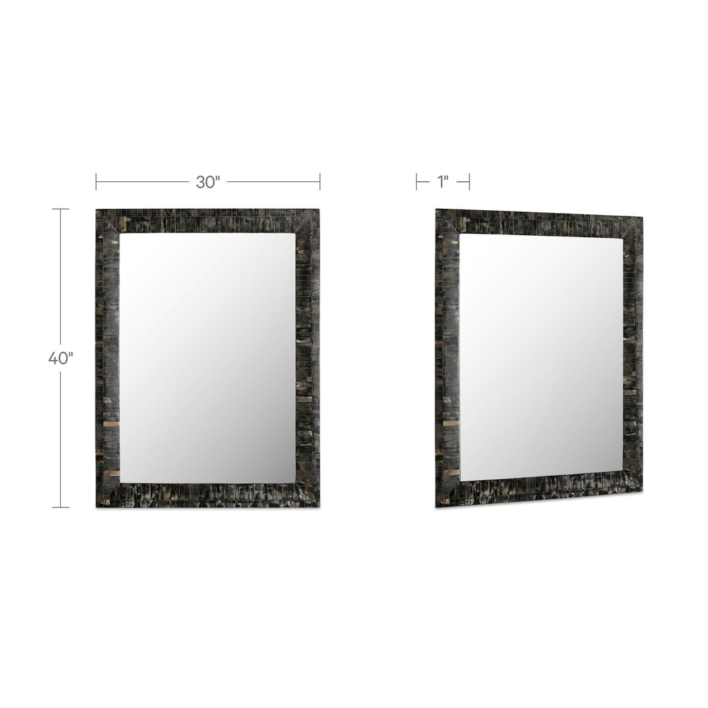 Avis Horn Inlay Mirror - 2