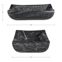 Piero Basin Black Marble - 2
