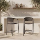 Zola Outdoor Bar Stool Dark Brown - 7