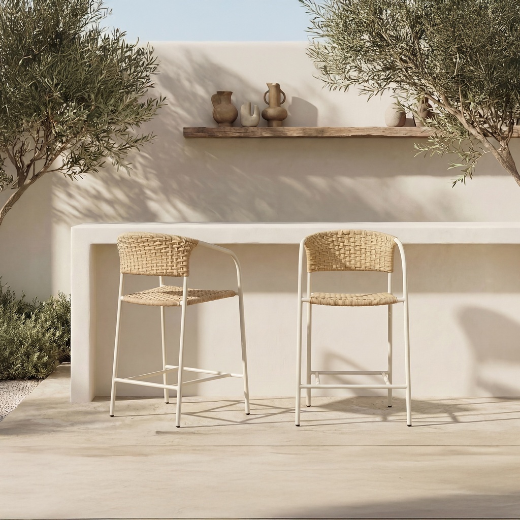 Zola Outdoor Bar Stool Natural - 7