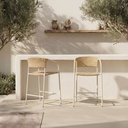 Zola Outdoor Counter Chair Natural - 7
