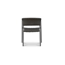 Zola Outdoor Dining Chair Dark Brown-Set Of Two - 4