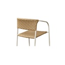 Zola Outdoor Dining Chair Natural-Set Of Two - 5