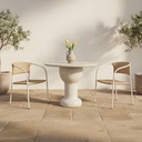 Zola Outdoor Dining Chair Natural-Set Of Two - 8