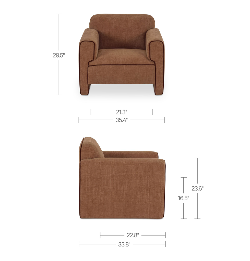 Leo Chair Light Brown - 9