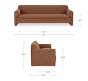 Leo Sofa Light Brown - 11