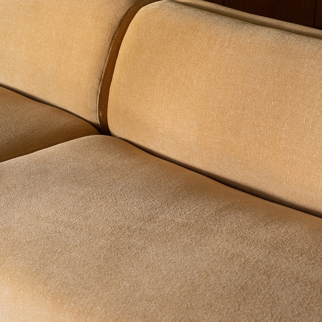 Naomi Concave Sofa Golden Yellow - 7