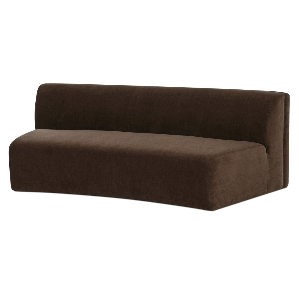 Naomi Concave Sofa Dark Brown - 2