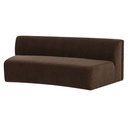 Naomi Concave Sofa Dark Brown - 2