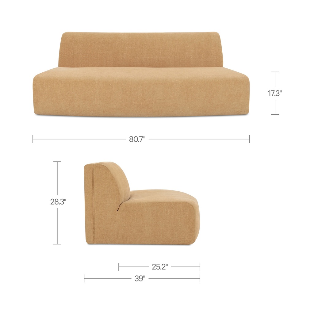 Naomi Convex Sofa Golden Yellow - 11
