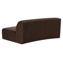 Naomi Convex Sofa Dark Brown - 1