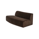 Naomi Convex Sofa Dark Brown - 2