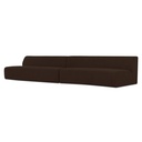 Naomi 2 Piece Wave Modular Sectional Dark Brown - 2