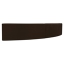 Naomi 2 Piece Concave Modular Sectional Dark Brown - 1