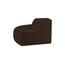 Naomi 2 Piece Convex Modular Sectional Dark Brown - 3