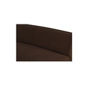 Naomi 2 Piece Convex Modular Sectional Dark Brown - 5