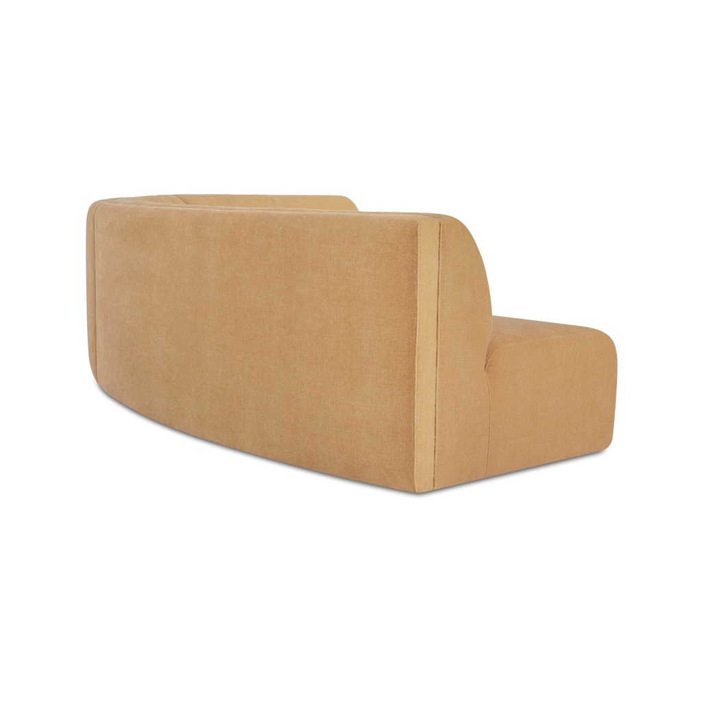 Naomi 3 Piece Concave Modular Sectional Golden Yellow - 3