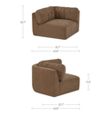 Matina Corner Chair Taupe - 7