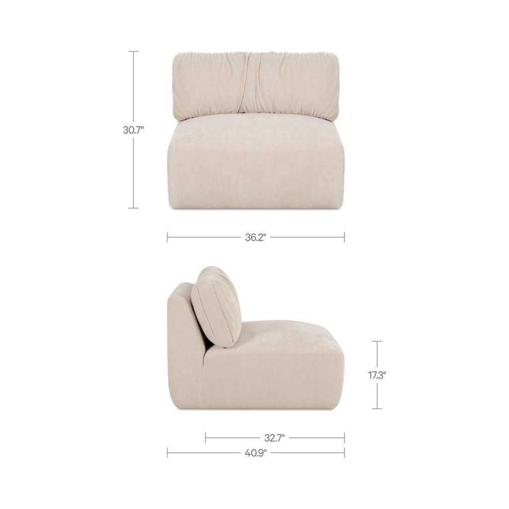 Matina Slipper Chair Oatmeal - 8
