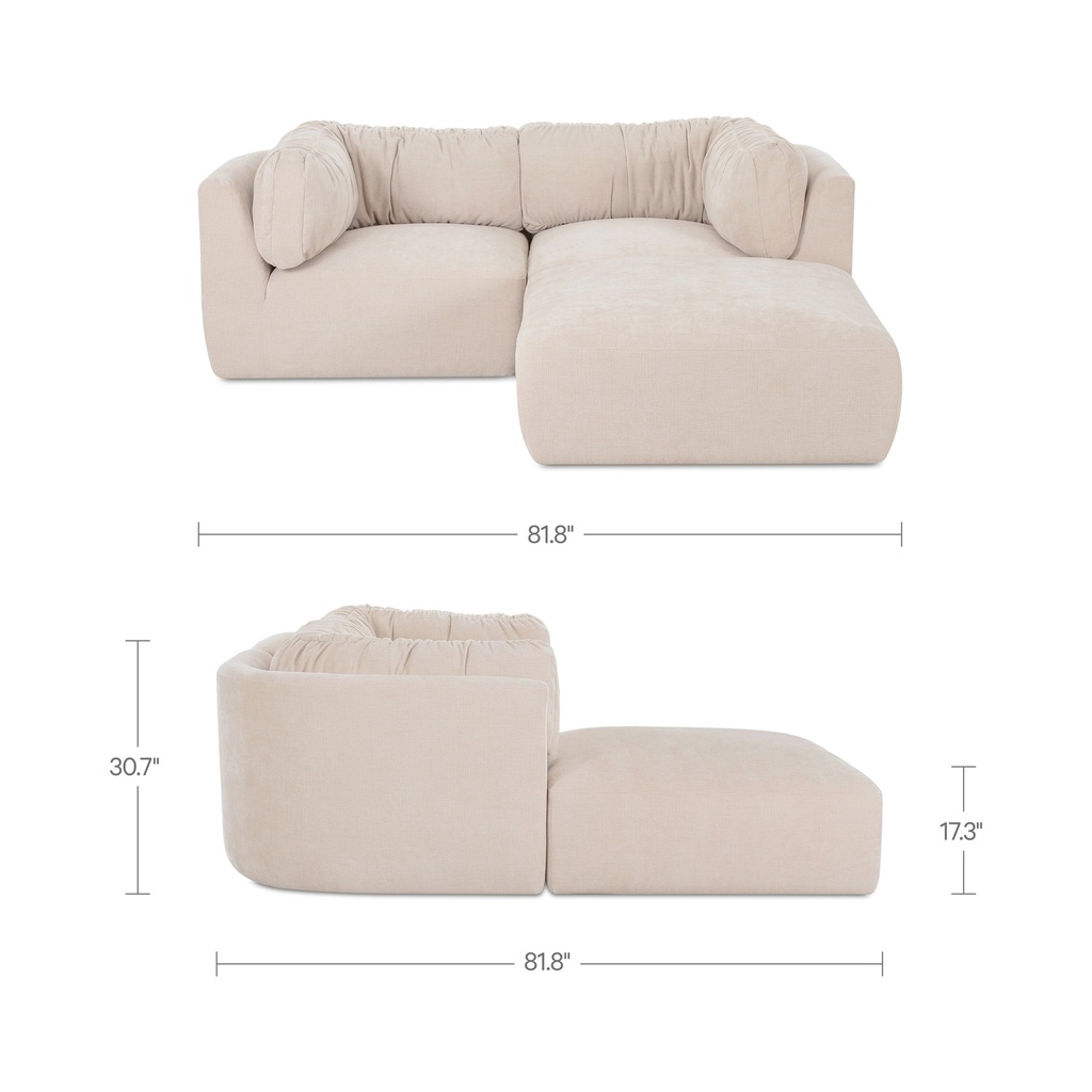 Matina Nook Modular Sectional Oatmeal - 8