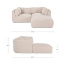 Matina Nook Modular Sectional Oatmeal - 8