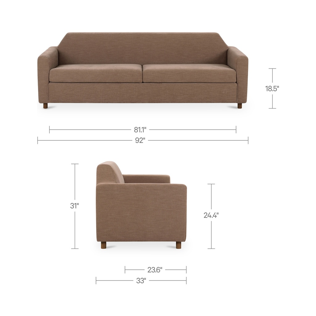 Finch Sofa Soft Brown - 11