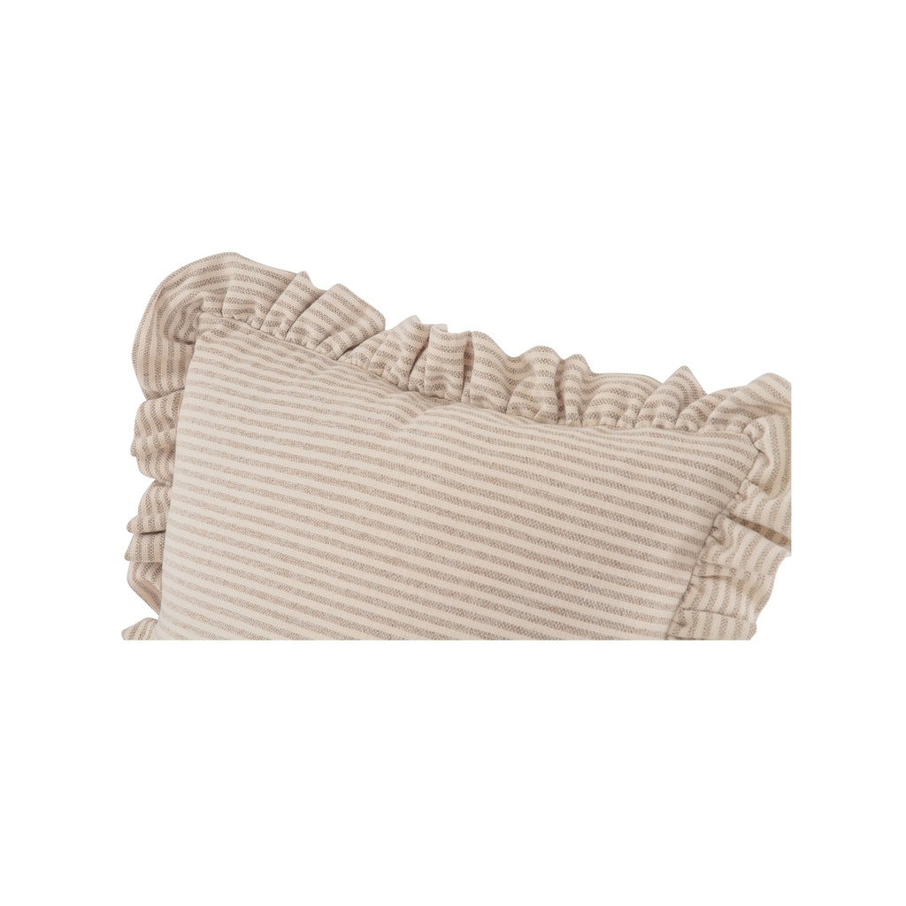 Betty 20 Inch Cushion Beige Stripe - 2