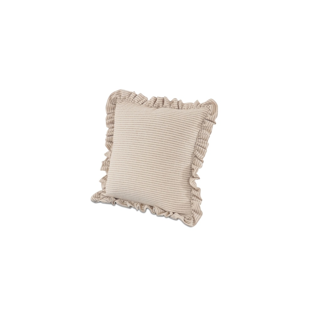 Betty 25 Inch Cushion Beige Stripe - 1