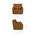 Sullivan Swivel Chair Tan - 8