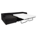 Burrow Sleeper Sectional With Storage Chaise Black Left - 1