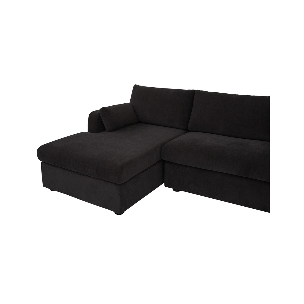 Burrow Sleeper Sectional With Storage Chaise Black Left - 5