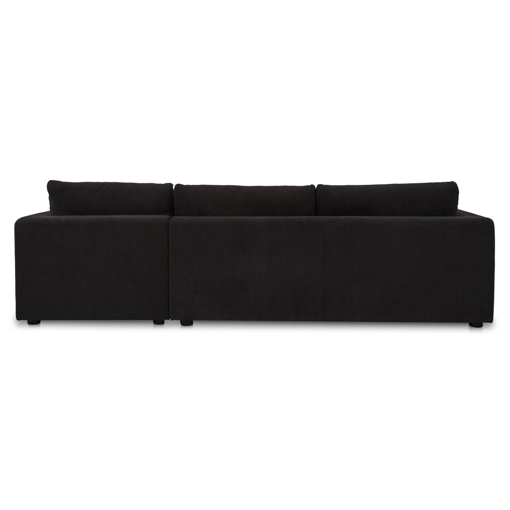 Burrow Sleeper Sectional With Storage Chaise Black Right - 4