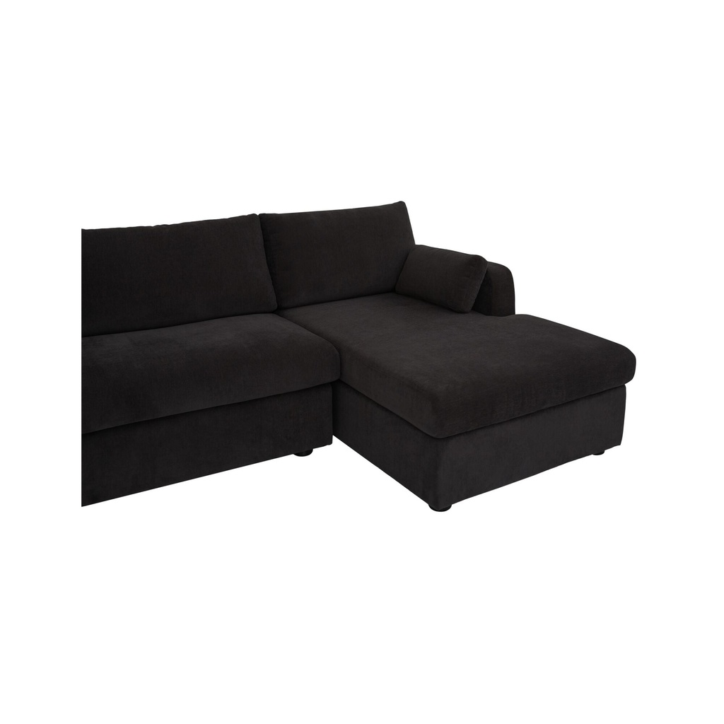 Burrow Sleeper Sectional With Storage Chaise Black Right - 5