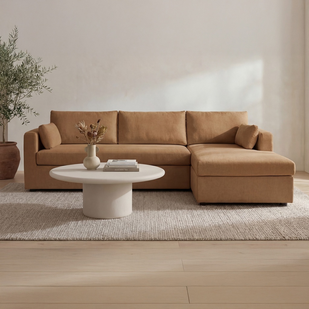 Burrow Sleeper Sectional With Storage Chaise Ginger Right - 7