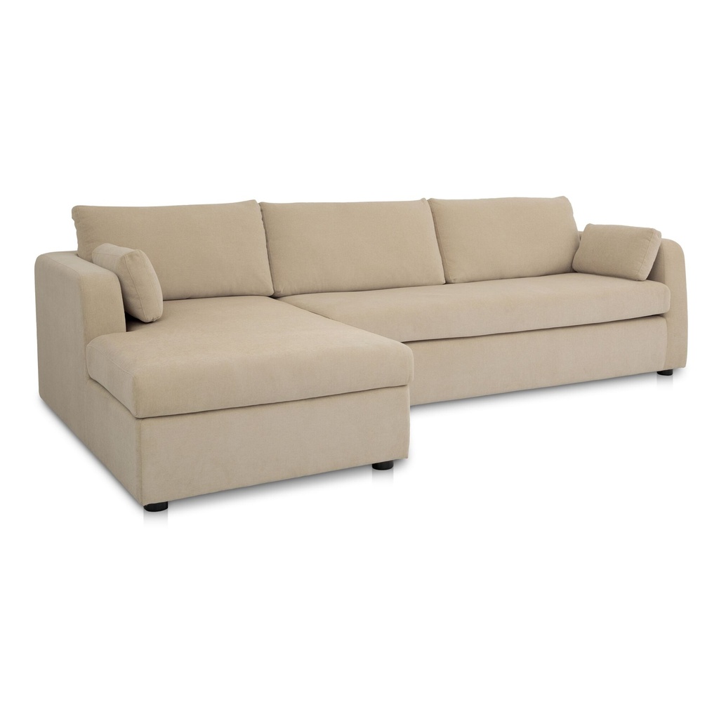 Burrow Sleeper Sectional With Storage Chaise Sand Left - 1