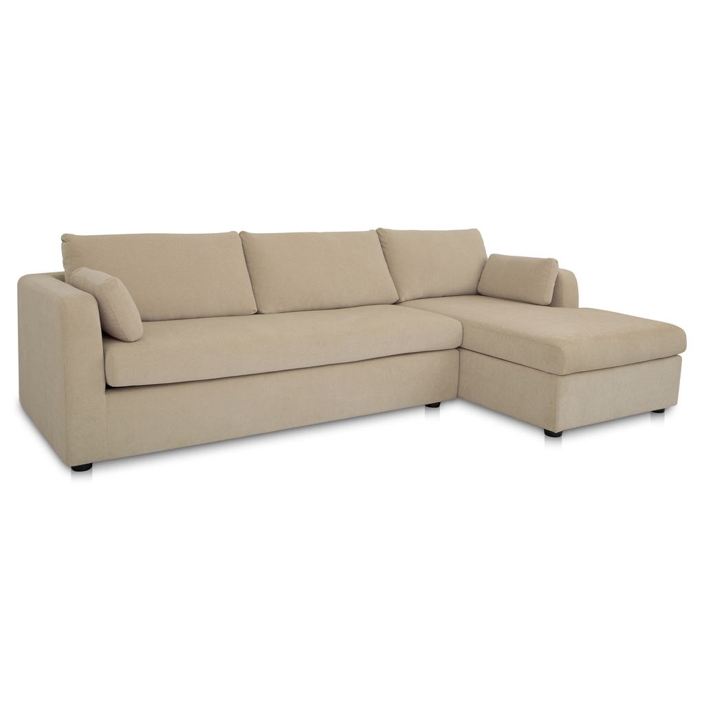 Burrow Sleeper Sectional With Storage Chaise Sand Right - 1