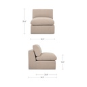 Cates Slipper Chair Pebble - 9