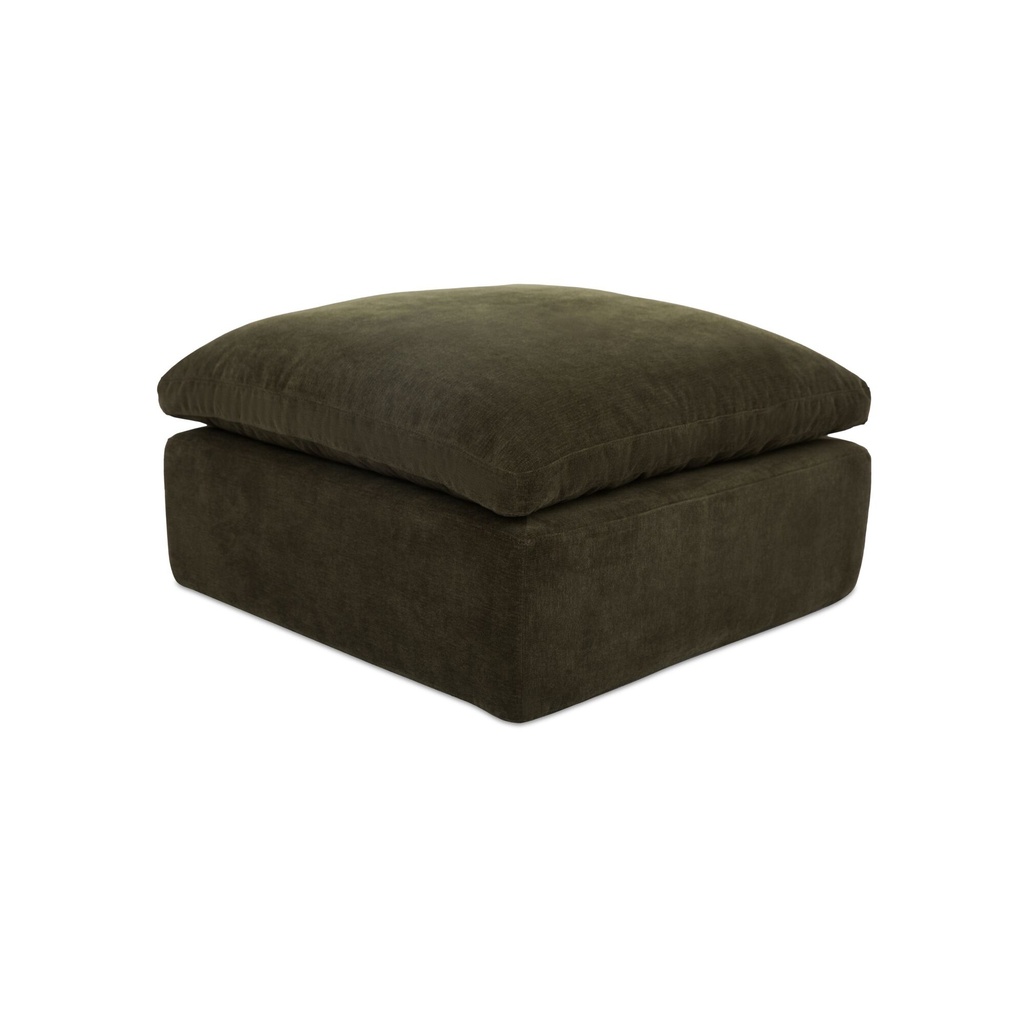 Cates Ottoman Dark Green - 1