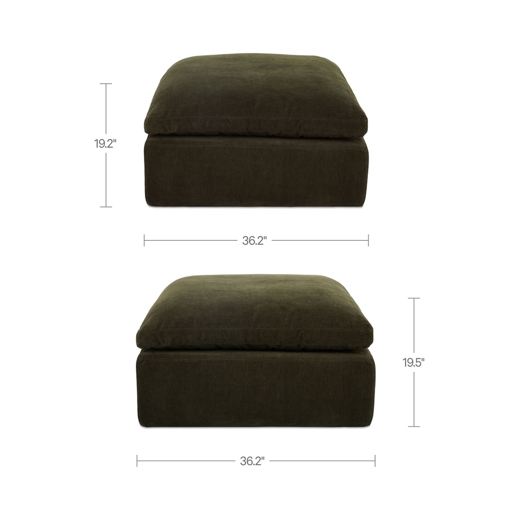 Cates Ottoman Dark Green - 7