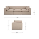 Cates Modular Sofa Pebble - 10
